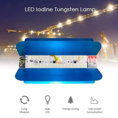 Picture of Flood Light 50W LED Lights Load Line Tungsten Lamps AC 220V 50 Watt Carrying LED Outdoor Light Garden Playground Halogen Lamp Floodlight Spotlight Construction Site Outdoor White