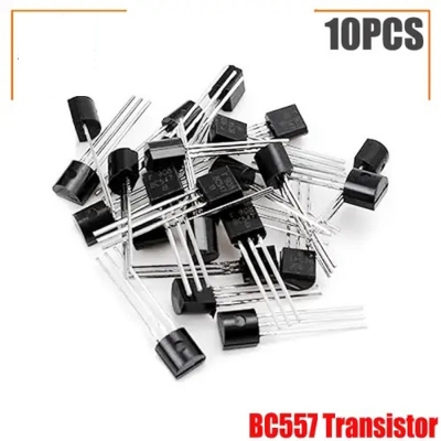 Picture of BC557 PNP Transistor ( 10 pcs ) Black