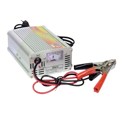 Picture of ANALOG DISPLAY 12V 10A Battery Charger Full Auto 12V 10A Power Adapters Universal AC 220V To DC 12V 10A With Ampere Analog Display For Battery Charging 