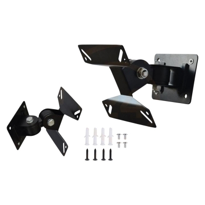 Picture of 14-24 inch 180 Degree Swivel Tilt LED LCD TV Wall Mount Bracket Monitor Holder Black