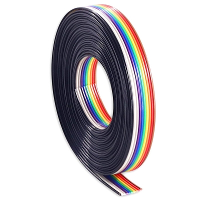 Picture of Multicolor Flat Ribbon Cable 10 wire (Pack of 1 meter) Multicolor