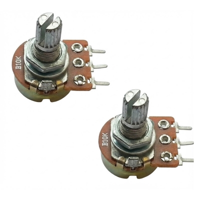 Picture of 3 Pin B10K Potentiometer 10K Ohm 2 Ps Multicolor