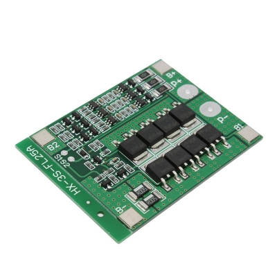 Picture of 3S 25A 12 Volt Lithium Battery Charger Protection Board BMS Module for 3 Piece 18650 Li-ion Battery Cell Charging 11.1V 12.6V Multicolor