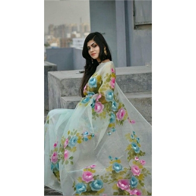 Picture of Half Silk Saree For Women