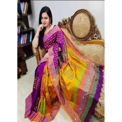 Picture of Half Silk Saree For Women