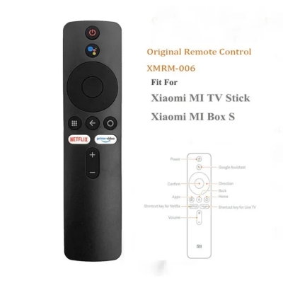 Picture of [Open Shopping] Bluetooth Voice Remote Control XMRM - 006 for Xiaomi MI Box S Smart TV Box MI TV Stick MDZ-22-AB MDZ-24-AA Black