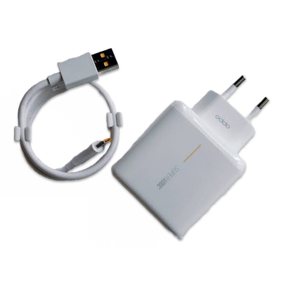 Picture of OPPO 65W Super VOOC Power Adapter Type C Cable White