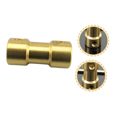 Picture of Brass Motor Shaft Coupling Jointer, For Pneumatic Connections, Size: 3/4 inch Gold