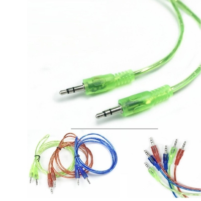 Picture of 3.5mm AUX headphone cable 1.5 meter 3.5mm  car auxiliary cable audio cable AUX audio cable Multicolor