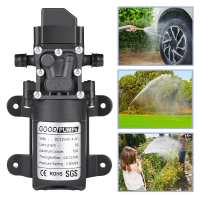 Picture of DC 12V High Pressure Water Pump For Bike Wash & Garden irrigation Black