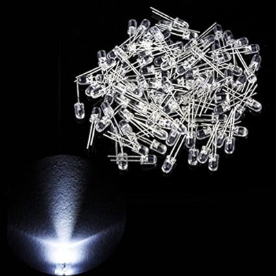 Picture of LED Water Clear Light 5mm Emitting Diodes Lamp 50ps LED Light White