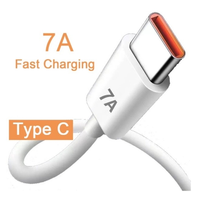 Picture of 7A Fast Charging USB Type C Cable Data Cable for Xiaomi Mi 13 12 11 Redmi Note POCO X4 Pro 5G Phone Charger USB C Cable White
