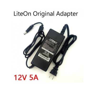 Picture of LITEON 12V 5A AC Adapter With Power Cord Black