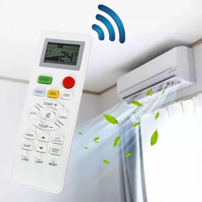 Picture of Haier Air Cond Aircond Air Conditioner OEM Replacement Remote Control HE-06 For Model 0010401715L /H/F/R/Z/C/G/Q White