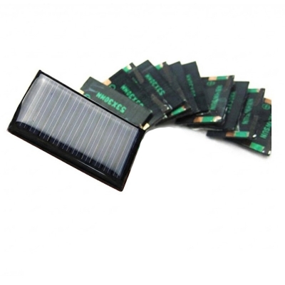 Picture of iPOWER 40x30mm Mini Solar Panel 40x30mm DC 3.7V Solar Cells Standard Epoxy Polycrystalline Silicon DIY Solar Lamp Battery Toys Black