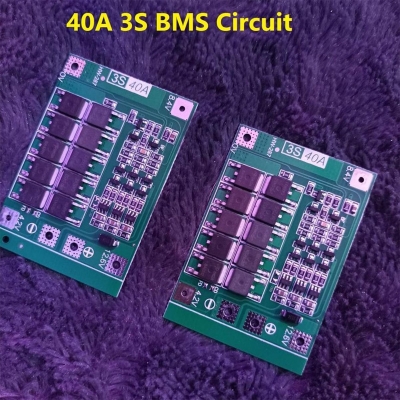 Picture of 40A 3S Bms Circuit 12V 40A Protection Circuit 12V Bms 40A 11.1V 12.6V 18650 Aa Aaa Lithium Battery Charger Board 3S 40A Bms Circuit 12V Bms Battery Management System Adapters - Battery Multicolor