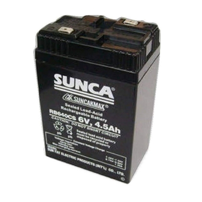 Picture of Sunca 6V, 4.5ah Sealed Lead-acid Rechargeable Battery Black