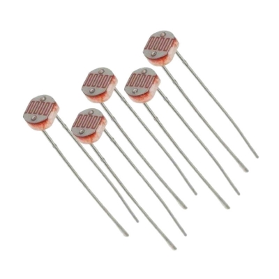 Picture of 5 Ps 5mm LDR Light Dependent Resistor Gold