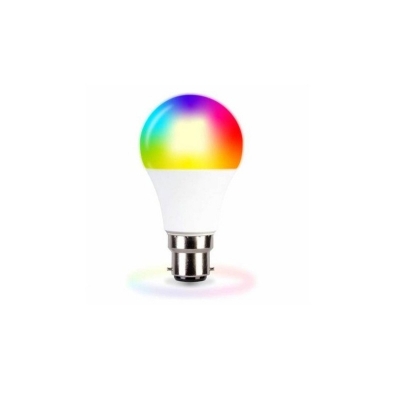 Picture of Multi Color LED Bulb At Home | Multicolor LED Bulb 7 In 1 Color LED Bulb | RGB LED Bulb Base B-22 Pin Multicolor