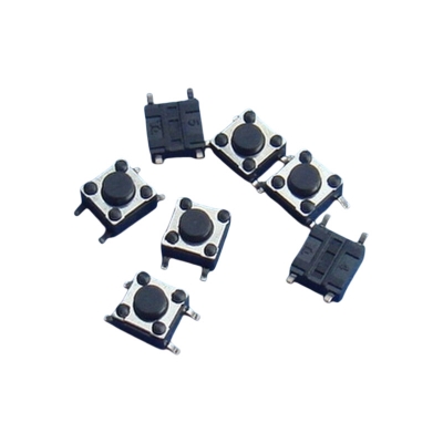 Picture of Tactile Tact Push Button Switch 6x6x5mm Micro Momentary Tact Switch 4 pin 20 pcs SPST Pushbutton Switches Dip Touch Switch for Breadboard Arduino PCB Electronic Circuit Board Black
