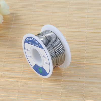 Picture of 10 Feet Soldering Lead Rang Tin Lead Flux Rosin Core Solder Wire Low Melting Wire Diameter 0.8mm 1.0mm 1.2mm Optional Tin Lead Wire Reel Rang Soldering Leads Silver