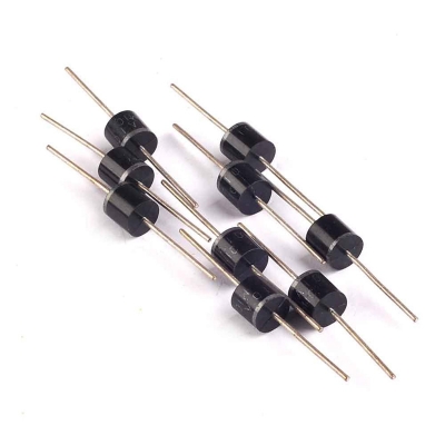 Picture of 5 Pcs- Diode 10A10 1000V 1KV 10A General Purpose Rectifier Diode 10A10 Silicon Junction Diode R-6 Package Electrical Circuitry & Parts Black