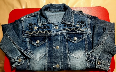 Picture of Women Fashionable Blue Color trending Jeans Jacket - Denim Jacket - Blue