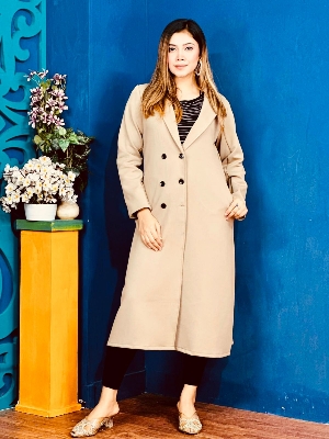 Picture of Women Fashionable Winter fur overcoat Brown Color trending best quality china winter fabric Jackets Coats for women - Brown