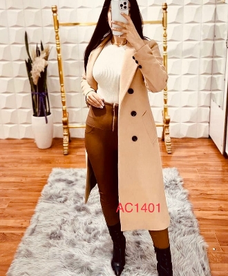 Picture of Women Fashionable Winter fur overcoat Brown Color trending best quality china winter fabric Jackets Coats for women - Brown