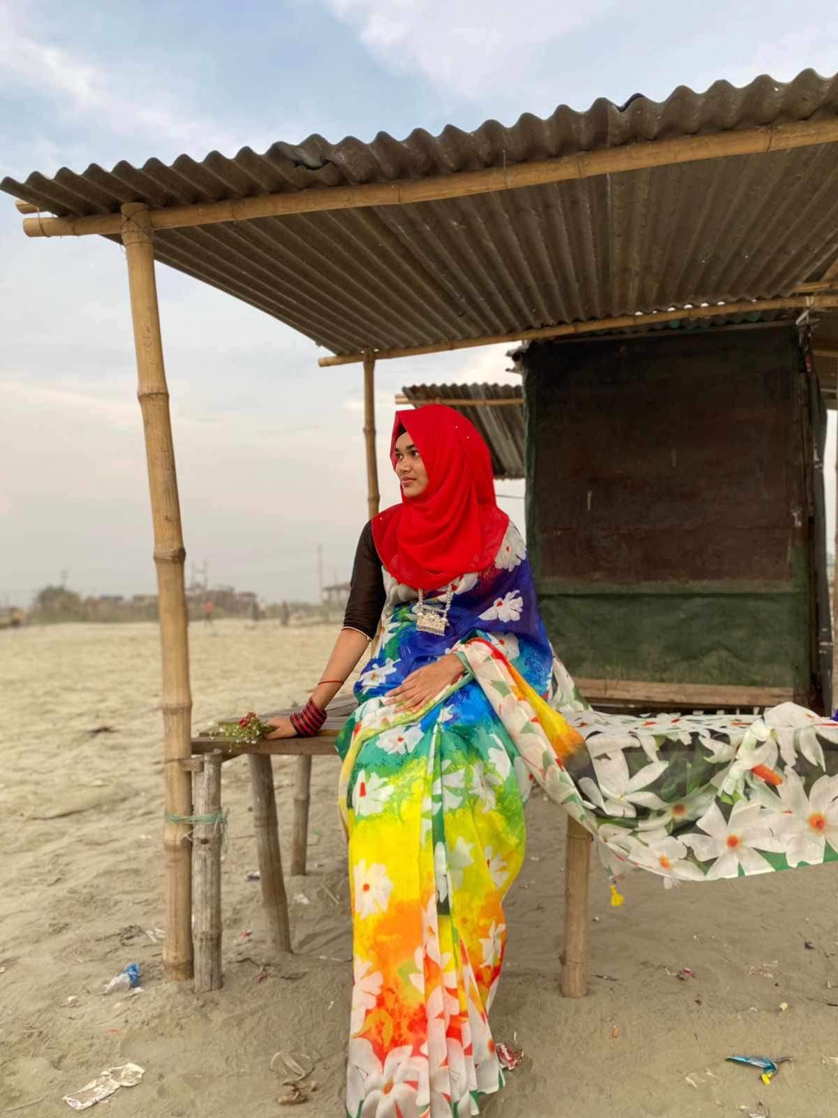 Picture of New Exclusive Design Blue Color Chandini  Soft Silk Digital Print Saree for women - Blue