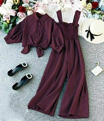 Picture of Western Fashion Ladis Stitched Tops and Jumsut Double Charry style Kurti  dress for women - Kolija