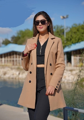 Picture of Women Fashionable Winter fur overcoat Brown Color trending best quality china winter fabric Jackets Coats for women - Brown