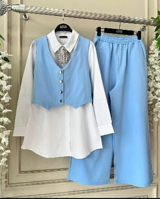 Picture of Western Dress summer fashion Stylist Koti Tops and pant Collection Cherry Georgette Dress for Girls - Akashi