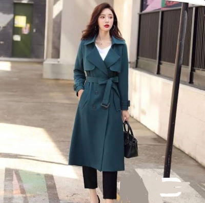 Picture of Women Fashionable Winter fur overcoat Green Color trending best quality china winter fabric Jackets Coats for women - Green