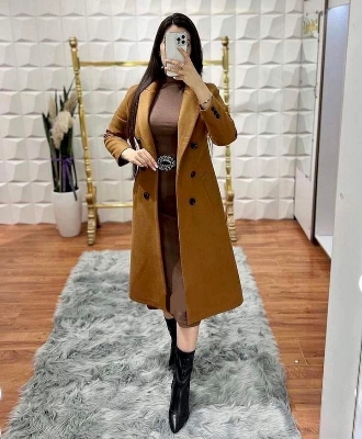 Picture of Women Fashionable Winter fur overcoat Tama Color trending best quality china winter fabric Jackets Coats for women - Tama