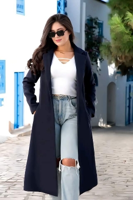 Picture of Women Fashionable Winter fur overcoat Brown Color trending best quality china winter fabric Jackets Coats for women - Black