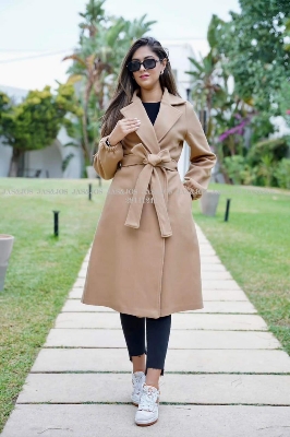 Picture of Women Fashionable Winter fur overcoat Brown Color trending best quality china winter fabric Jackets Coats for women - Brown
