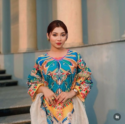 Picture of 𝐃𝐢𝐠𝐢𝐭𝐚𝐥 𝐩𝐫𝐢𝐧𝐭 𝟑𝐩𝐢𝐜𝐞𝐬 original dubai silk with full les work for women's and girls - digital pinrt