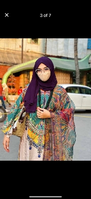 Picture of 𝐃𝐢𝐠𝐢𝐭𝐚𝐥 𝐩𝐫𝐢𝐧𝐭 𝟑𝐩𝐢𝐜𝐞𝐬 original dubai silk with full les work for women's and girls - digital pinrt