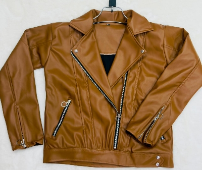 Picture of Women Fashionable Brand new winter Biker jacket Material-china imported soft artificial leather for women - Tama