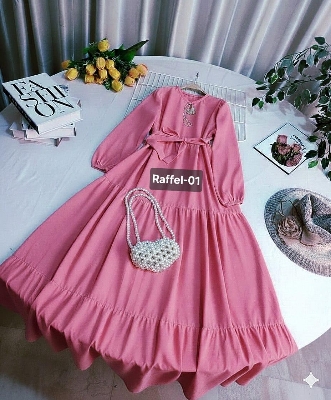 Picture of Readymade Unique  Western Fashion Ladis Long Gown Vangchur Georgette style dress for women - Pink