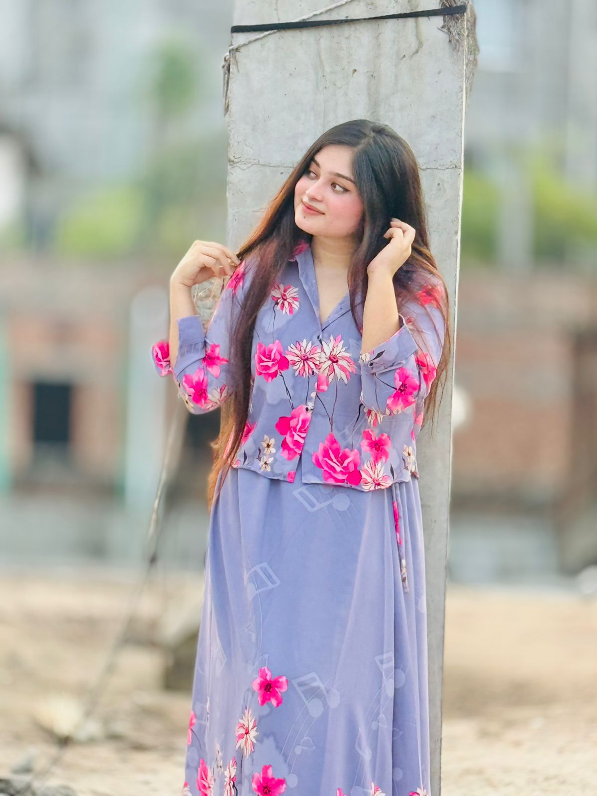 Picture of Western Fashion Ladis Stitched Fancy collection Tops Georgette and Skart Georgette for women - Ash