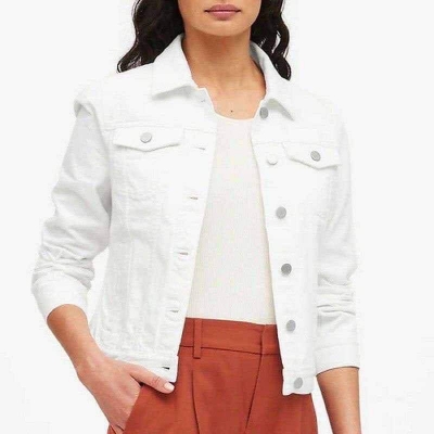 Picture of Women Fashionable White Color trending Jeans Jacket - Denim Jacket - White