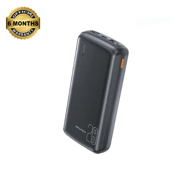 Picture of Awei P19K 20000mAh 2.4A Slim Powerbank - Black