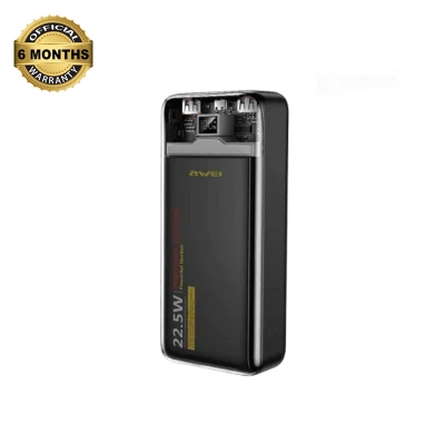 Picture of Awei P78K 20000mAh 22.5W Portable Fast Charging Power Bank - Black
