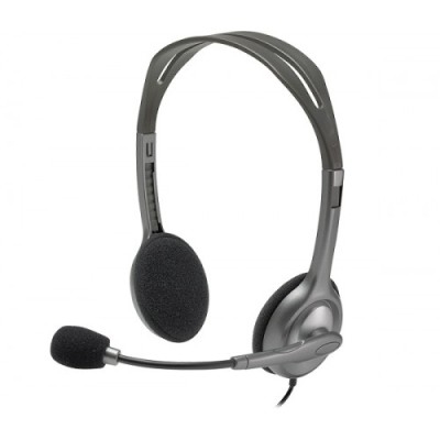 Picture of Logitech H110 Stereo Headset with Dual 3.5mm Jack, Noise-Cancelling Mic, 2Y (981-000459)