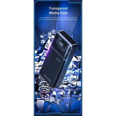 Picture of Awei P109K 30000mAh 65W Fast Charging Powerbank - Black