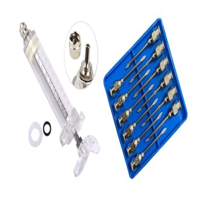 Picture of Adjustable Syringe – 20ml + Steel Animal Injector Syringe Needle (1 Box × 12 pcs)