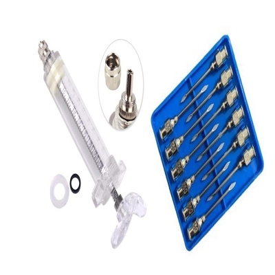 Picture of Adjustable Syringe 10ml + Steel Animal Injector Syringe Needle (1 Box × 12 pcs)
