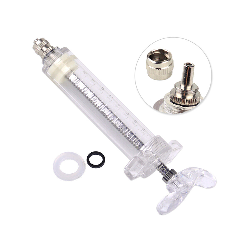 Picture of Adjustable Syringe 10ml + Steel Animal Injector Syringe Needle (1 Box × 12 pcs)
